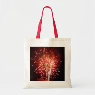 Tote Bag Feu d'artifice rouge, blanc et bleu II patriotique