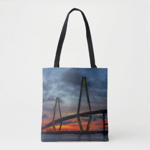 Tote Bag Feu de Charleston comme coucher de soleil