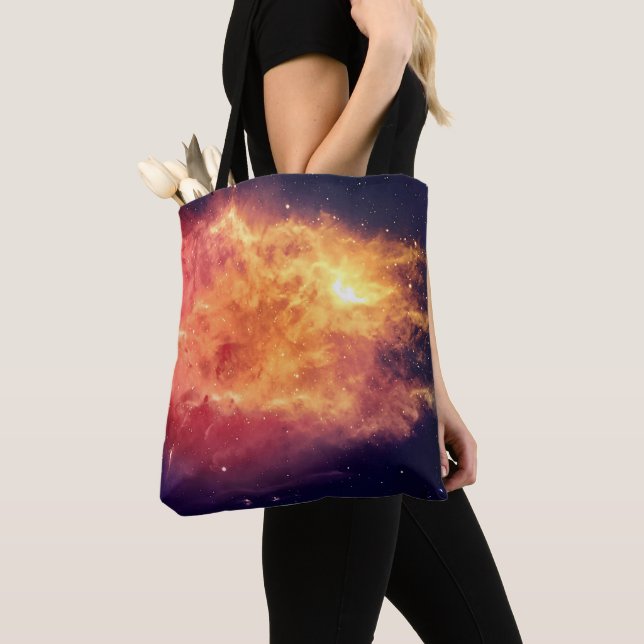 Tote Bag Feu Solaire à Travers le Cosmos (De près)