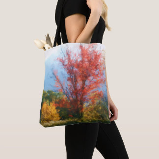 Tote Bag Feuillage d'automne Nature Peinture photo