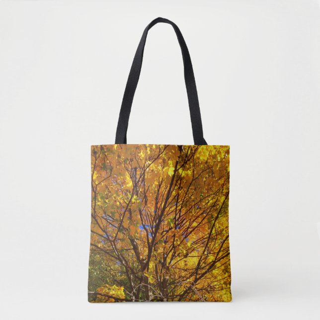 Tote Bag Feuillage Jaune d'Automne (Devant)