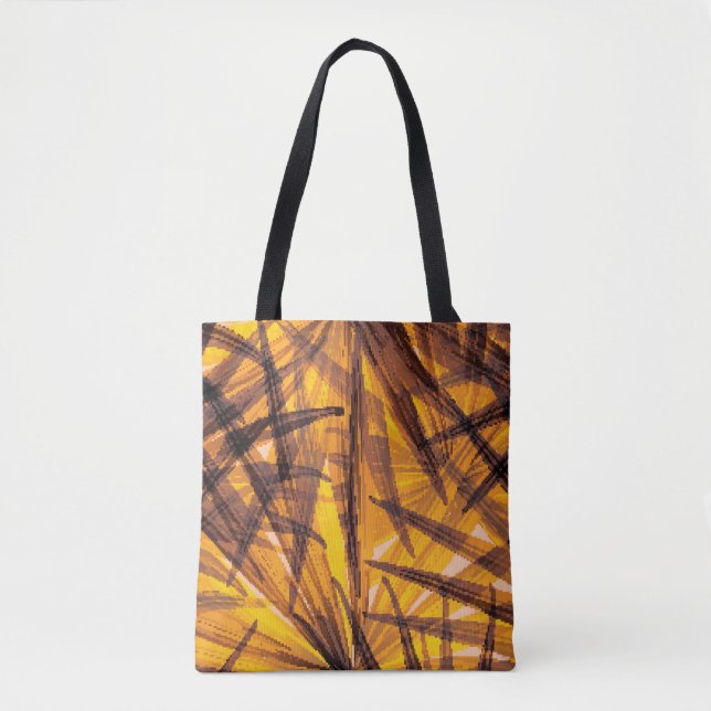 Tote Bag Feuille de palme tropicale motif (Devant)