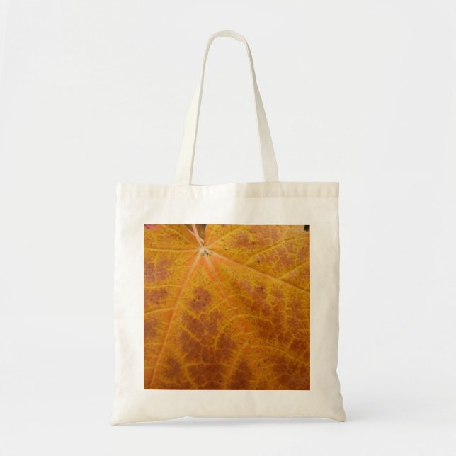 Tote Bag Feuille d'érable jaune Automne Abstraite Nature (Devant)