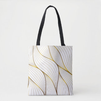 Tote Bag Feuille d'ornement or