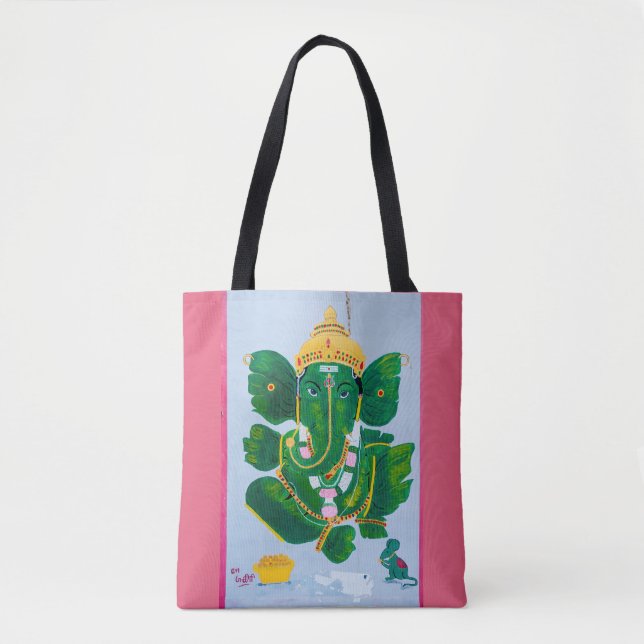 Tote Bag Feuille Ganesh Fourre-tout de casserole (Devant)