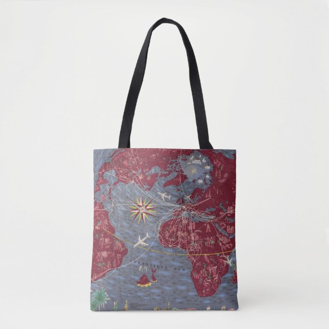 Tote Bag Feuilles 1-8 : Air France (Devant)