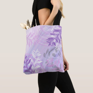 Tote Bag Feuilles botaniques florales abstraites à la mode