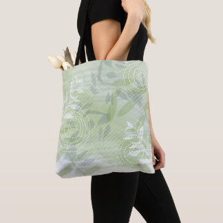 Tote Bag Feuilles botaniques florales abstraites à la mode