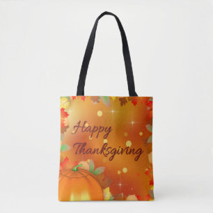 Tote Bag Feuilles d'automne colorées bon thanksgiving