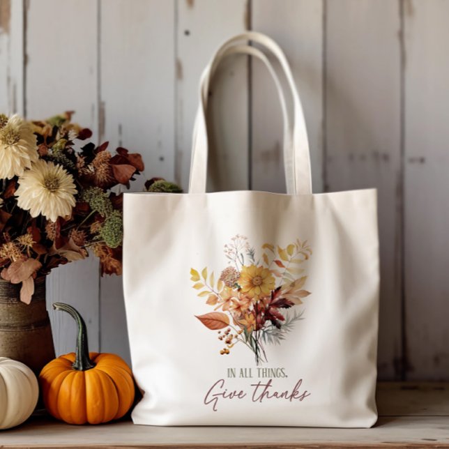 Tote Bag Feuilles d'automne et devis (Créateur téléchargé)