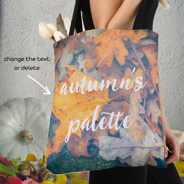Tote Bag Feuilles d'automne flottantes (Créateur téléchargé)