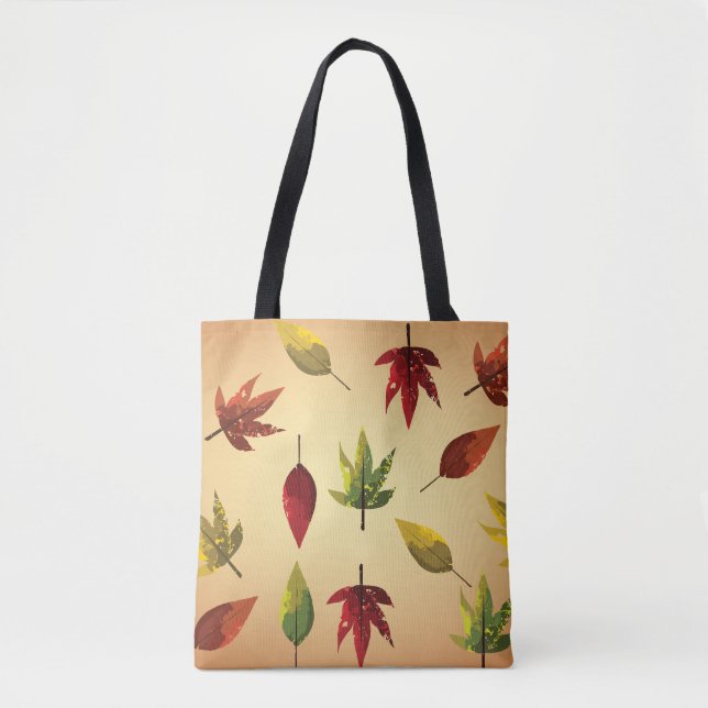 Tote Bag Feuilles d'automne picturales (Devant)