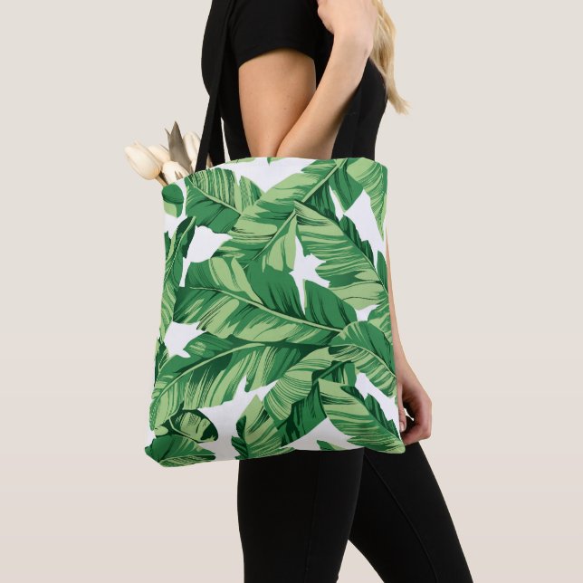 Tote Bag Feuilles de bananes (De près)