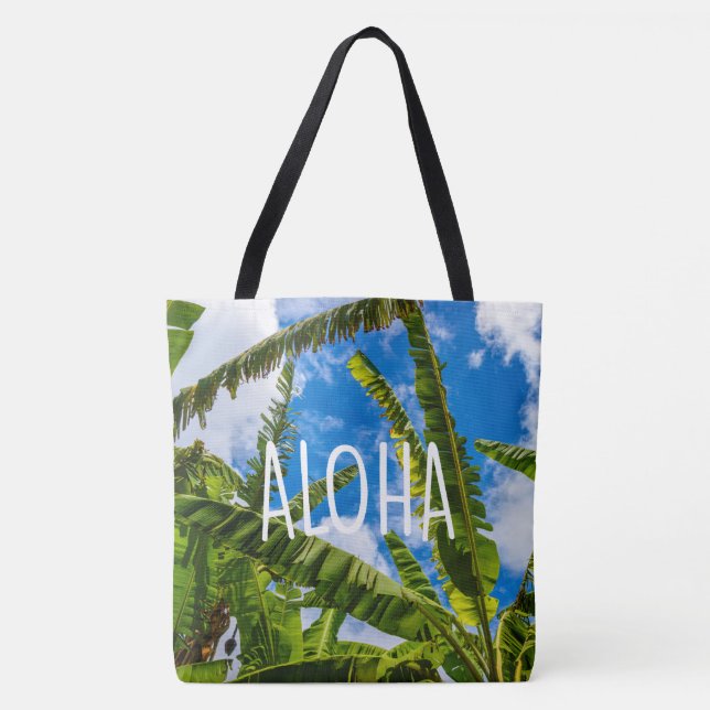 Tote Bag Feuilles de bananes, Grove Farm Hawaiian Aloha Bea (Devant)