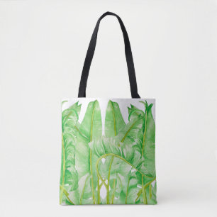 Tote Bag Feuilles de bananes sur une Fourre-tout
