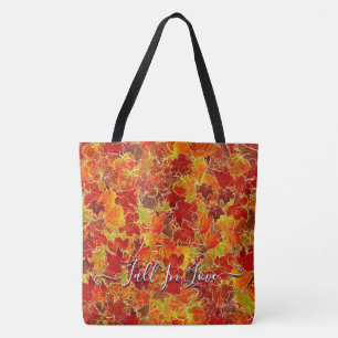 Tote Bag Feuilles de l'érable de la Glittery en automne, au