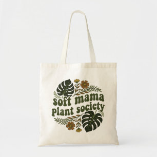 Tote Bag Feuilles de Monstera Terreuses Maman Douce Amoureu