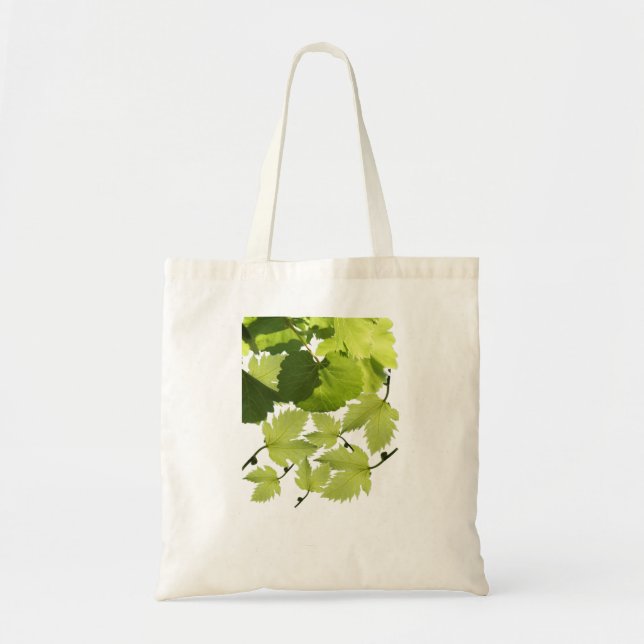 Tote Bag Feuilles de vigne verte (Devant)
