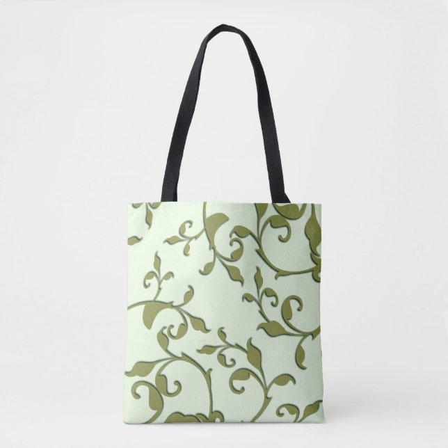 Tote Bag Feuilles d'olive défilantes (Devant)