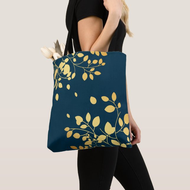Tote Bag Feuilles d'or 8 (De près)