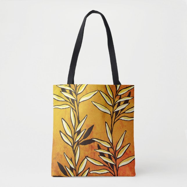 Tote Bag Feuilles d'or Fourre-tout (Devant)