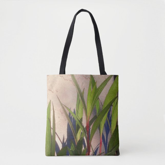 Tote Bag Feuilles et ombres (Devant)