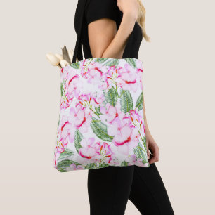 Tote Bag Feuilles Florales Oasis Botanique Tropicale Vert R