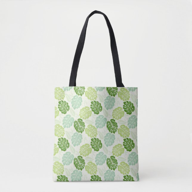 Tote Bag Feuilles Monstera (Devant)