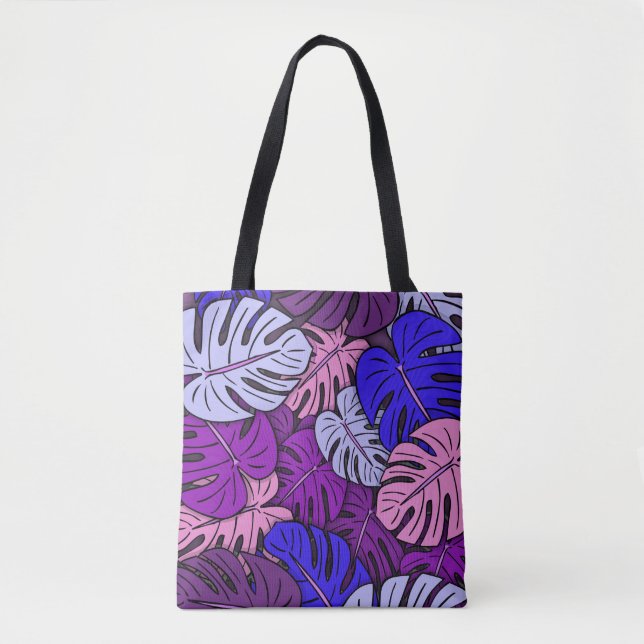Tote Bag Feuilles Monstera #4 (Devant)