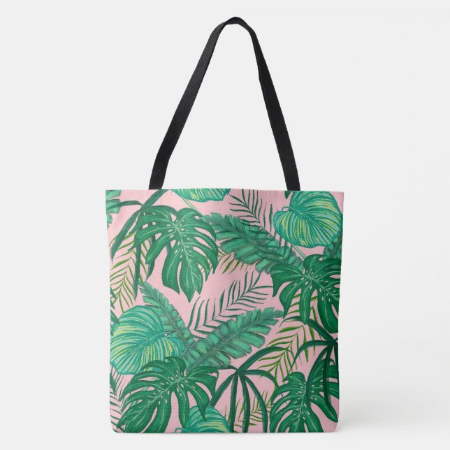 Tote Bag Feuilles Tropicales (Devant)