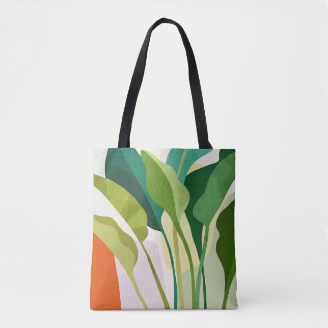 Tote Bag Feuilles tropicaux (Devant)