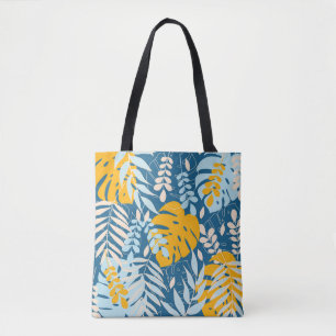 Tote Bag Feuilles tropicaux : Jungle Abstraite