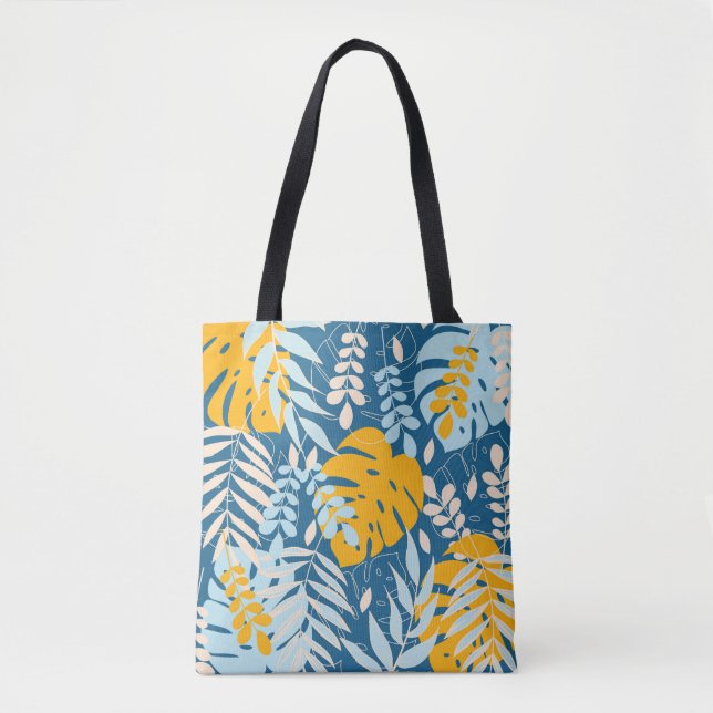 Tote Bag Feuilles tropicaux : Jungle Abstraite (Devant)