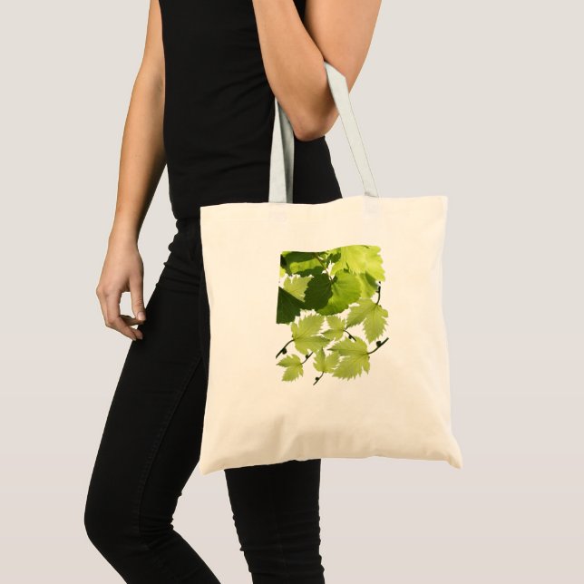Tote Bag Feuilles verts de vigne (Devant (produit))