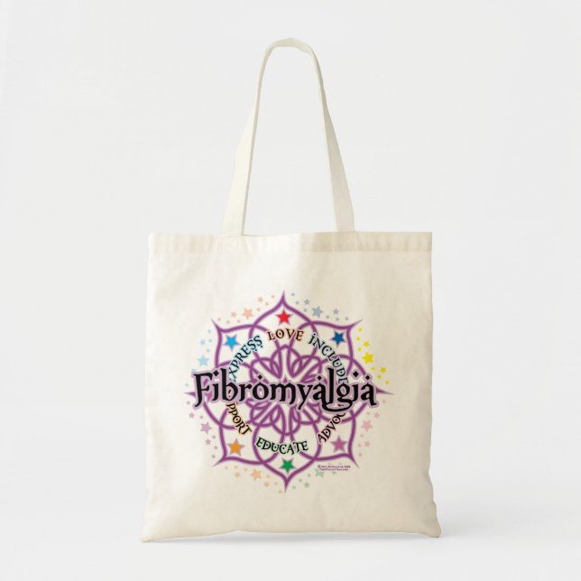 Tote Bag Fibromyalgie Lotus (Devant)