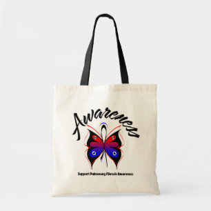 Tote Bag Fibrose pulmonaire de papillon de CONSCIENCE