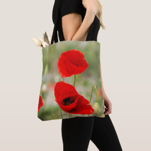 Tote Bag Field of red poppies