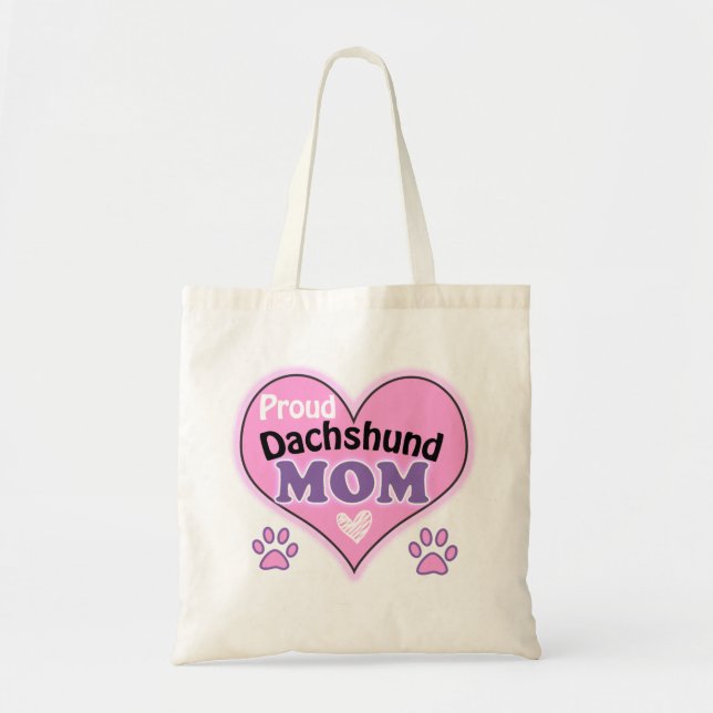 Tote Bag Fier Dachshund Maman (Devant)
