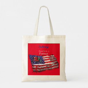 Tote Bag Fier drapeau paysan patriotique Thunder_Cove