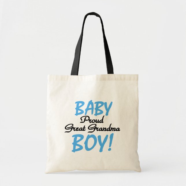 Tote Bag Fier Grand Grand Mamie Baby Boy Tshirts et cadeaux (Devant)
