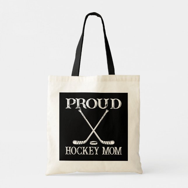 Tote Bag Fier maman de hockey (Dos)