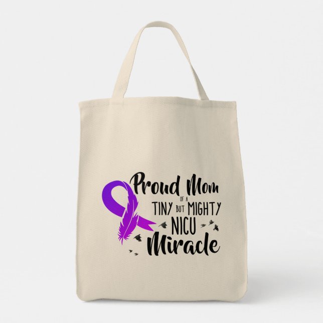 Tote Bag Fier maman d'un miracle NICU (Dos)