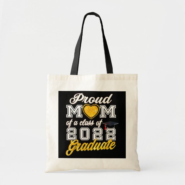 Tote Bag Fier maman d'une classe de 2022 diplômé senior (Devant)