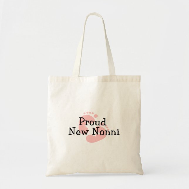 Tote Bag Fier Nonni Nonni Baby Girl Empreintes (Devant)