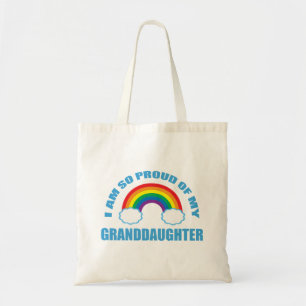 Tote Bag Fière de mon grand-parent arc-en-ciel ma petite-fi