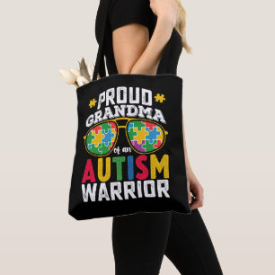 Tote Bag Fière grand-mère d'une famille de guerriers contre