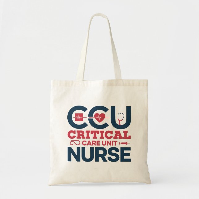 Tote Bag Fière infirmière CCU (Devant)