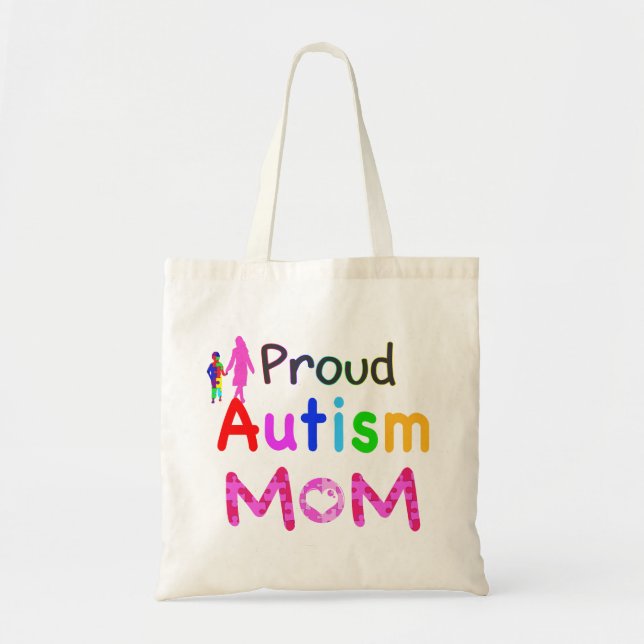 Tote Bag Fière maman de l'autisme (Devant)