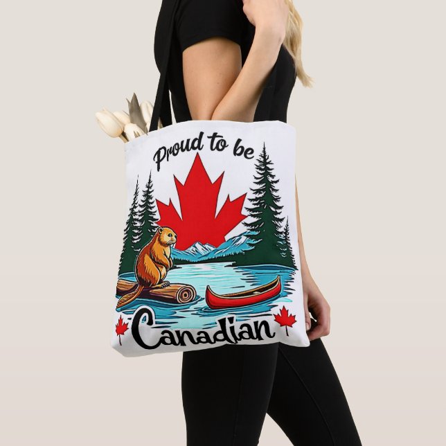 Tote Bag Fière nature canadienne (De près)