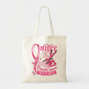 Tote Bag Fière Nièce D'Un Cancer Du Sein Guerrier Sensibili